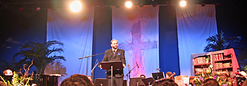 Todd Baker and the full stage Todd Baker and the full stage